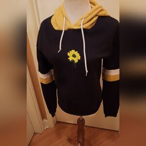 Romwe Sunflower Hoodie